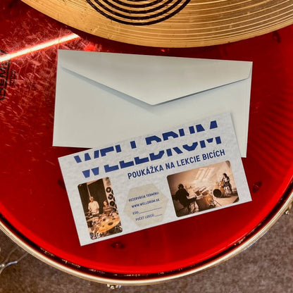 Poukážka na lekcie bicích