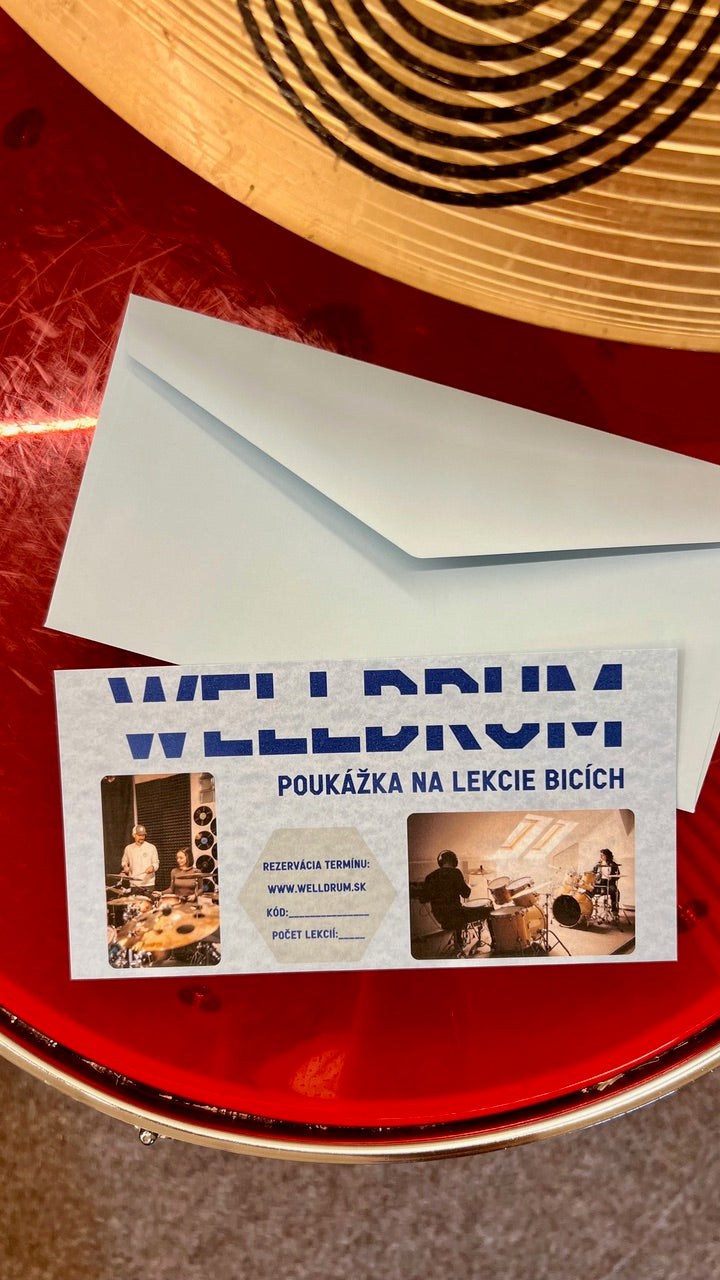 Poukážka na lekcie bicích